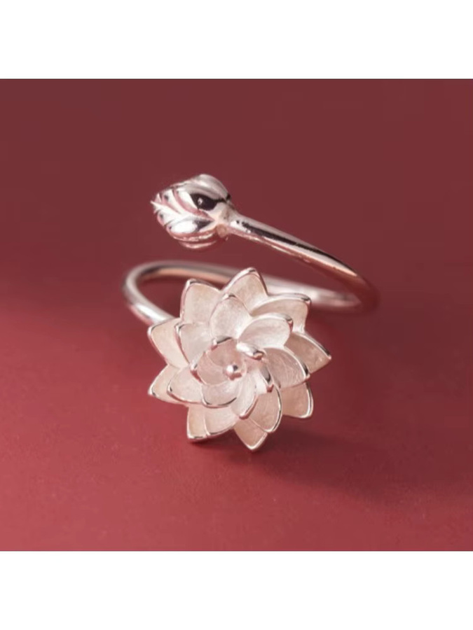 YDSMOSO Ring, 925 Silber, Lotusblume, Damen - Bild 3