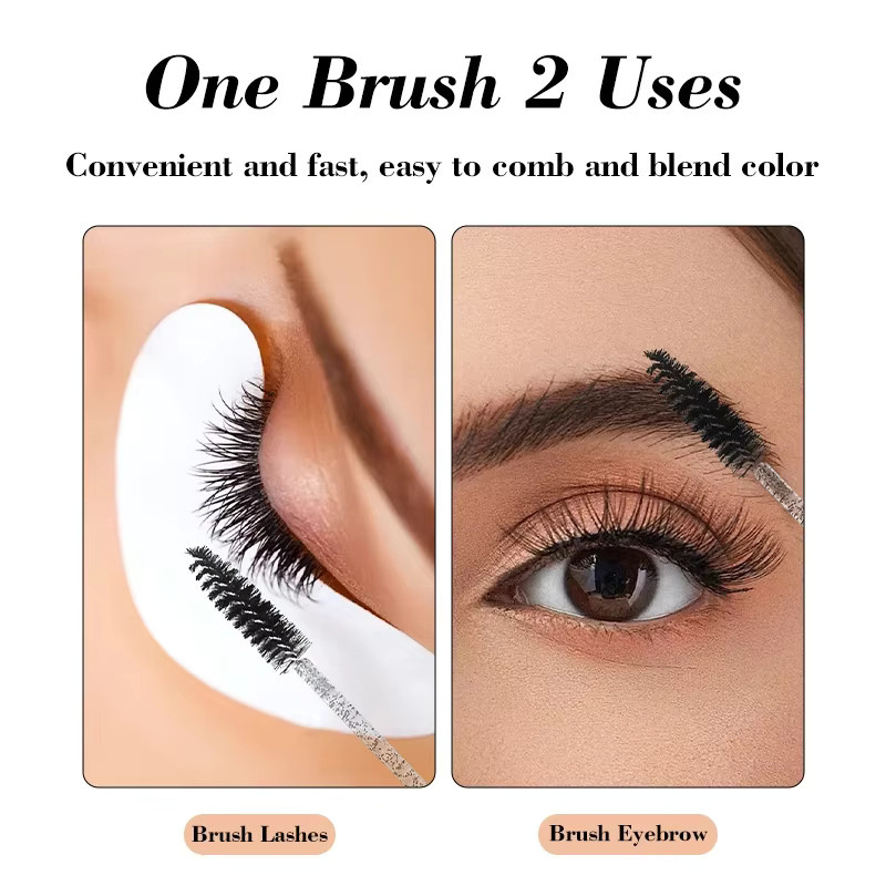 ZXZZS Wimpernpinsel, 50 Stück, Schwarz, Augenbrauen-Applikator - Bild 2