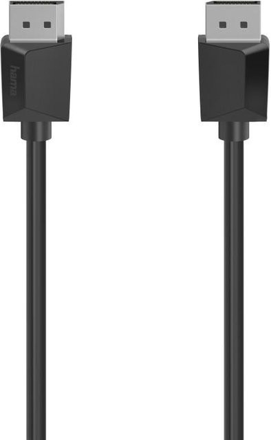 Hama DisplayPort-Kabel DP 1.2 in Schwarz für Ultra-HD 4K, Länge: 0,75 m - Bild 1