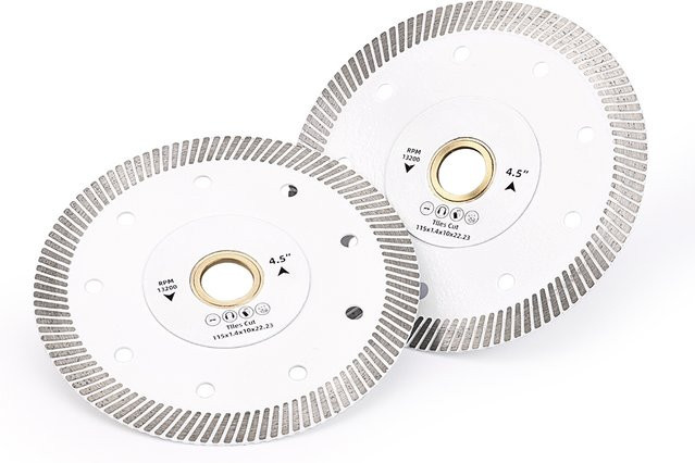 PANFREET Turbo-Trennscheibe Diamantklinge 115 mm für Porzellanfliesen, Granit und Marmor - Bild 1