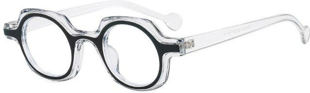 Y.BBY-X Retro Korrekturbrille, Square, Kunststoff, weiß, Unisex - Bild 1