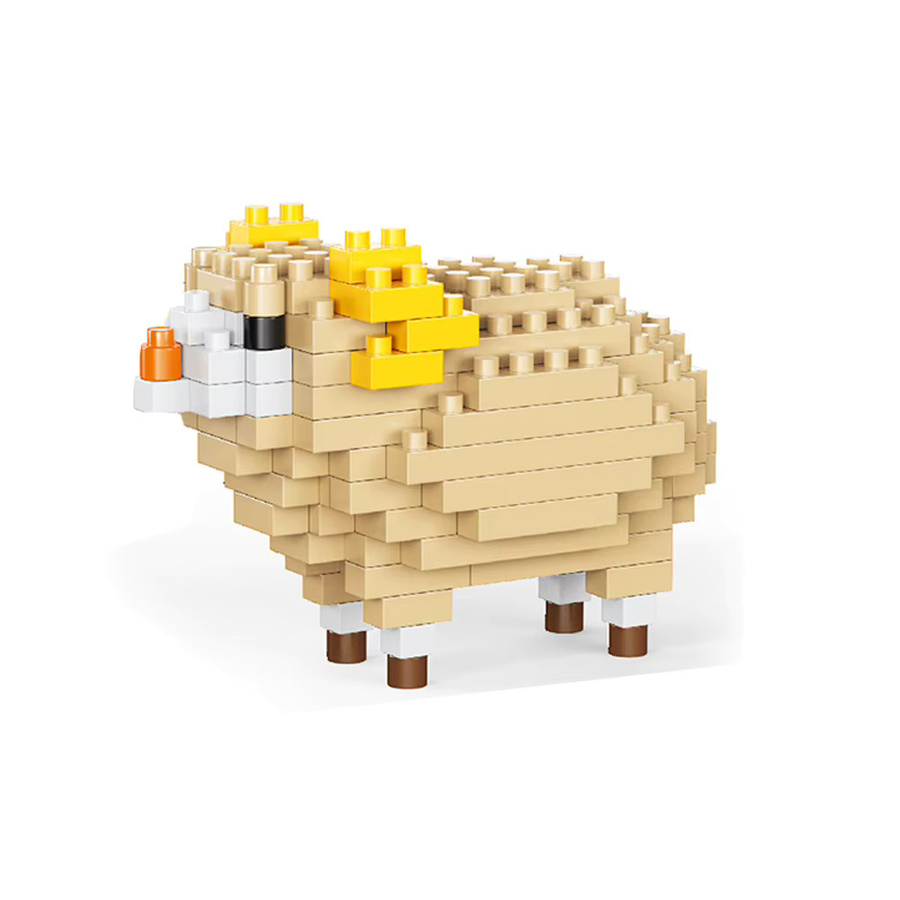 Doubuilt Crazy Animal Mini-Spielzeugbausteine Set aus Kunststoff, Mehrfarbig - Bild 1