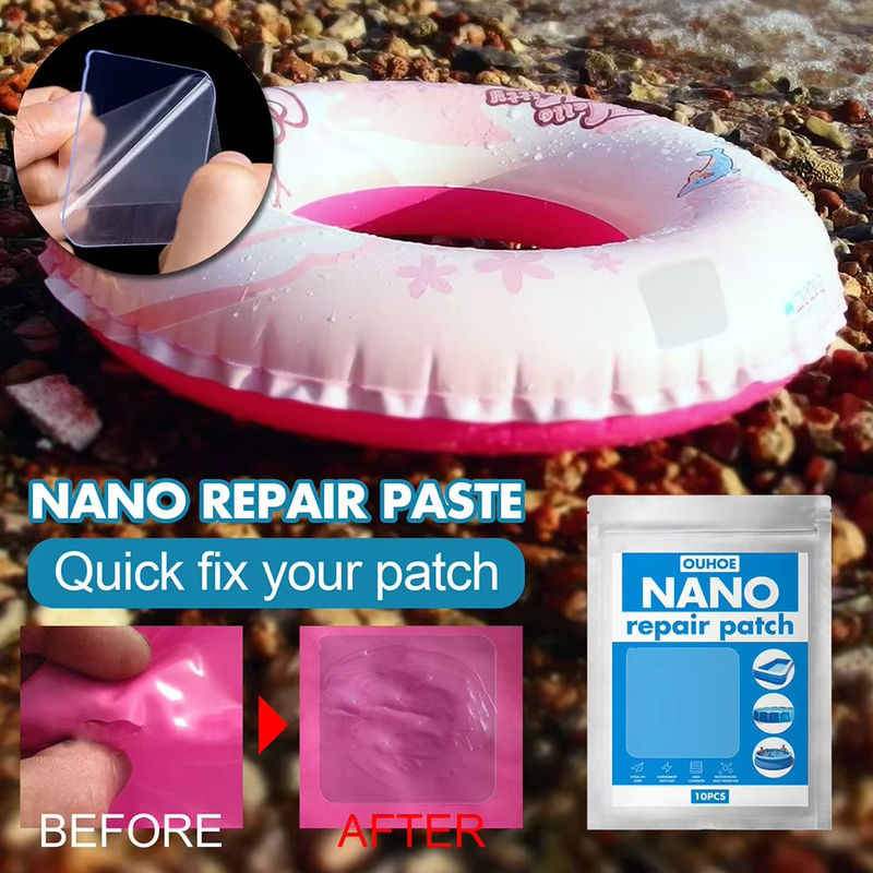 Selbstklebende PVC-Pool-Patch Nano-Reparatur-Patches für Schwimmringe und Schlauchboote, transparent, 10 Stück - Bild 5