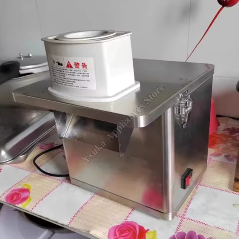 OUCEY Multifunktionale Schnellwellen-Kartoffelschneidemaschine für Pommes-Frites und Gemüse in Silber, Breite: 37,5 cm - Bild 5