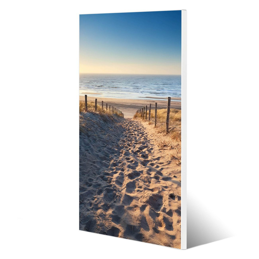 banjado Metall Magnettafel im Hochformat mit Nordseestrand Motiv, Multicolour, Höhe: 78 cm, Breite: 37 cm - Bild 1