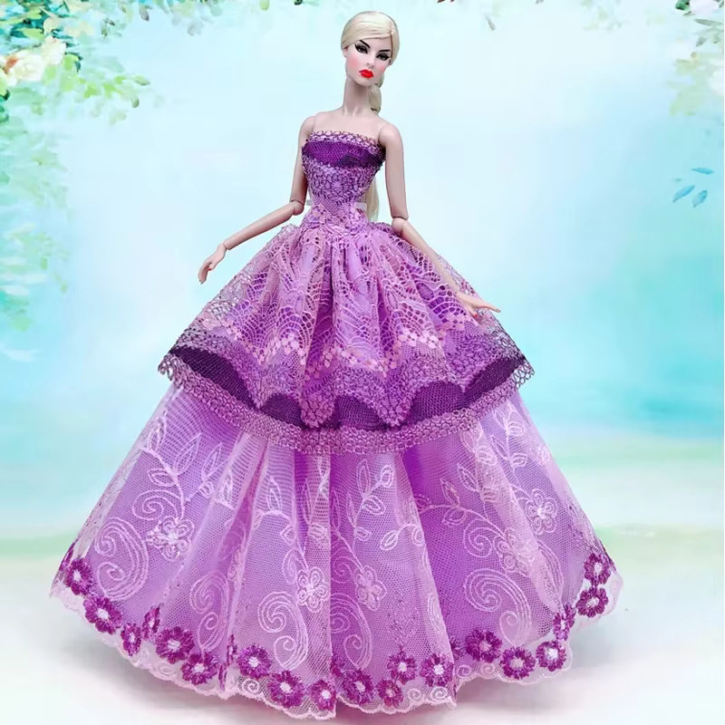 Barbie Prinzessin Spitzenhochzeitskleid, Outfits, Zubehör - Bild 2