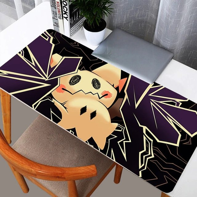 Potdemiel Gamer Mauspad Pokemon Pikachu XXL Schreibtischunterlage Multicolor B/T: 90 x 40 cm - Bild 1
