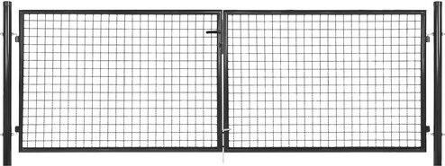FLORAWORLD Doppeltor Standard aus Stahl in Grau, B: 300 cm, H: 125 cm - Bild 1