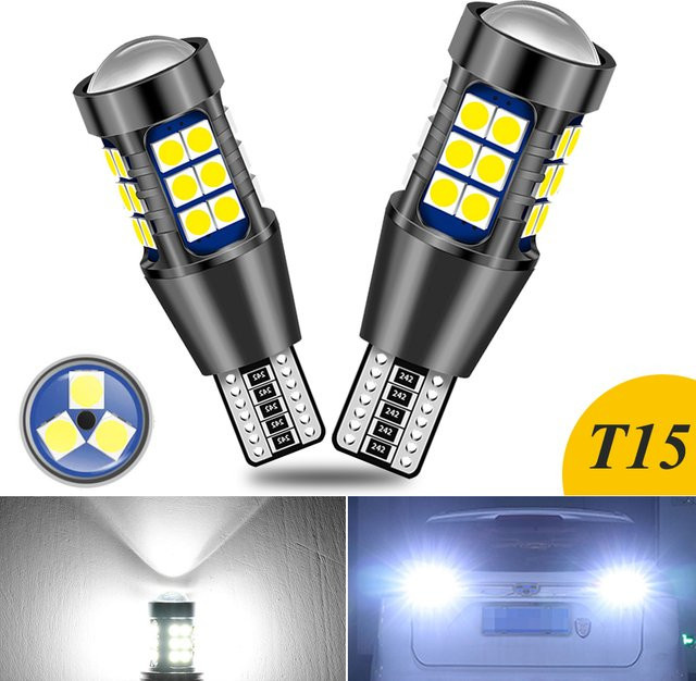Neallor LED Rückfahrscheinwerfer Set T15 W16W Canbus 2er Pack Weiß 6000K - Bild 1