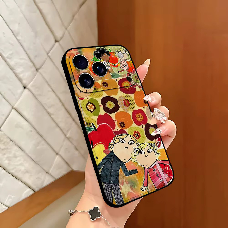 Mesuca Charlie und Lola Retro Handyhülle für iPhone 17 16 15 14 13 12 11 Pro Max Plus in Multicolour - Bild 2