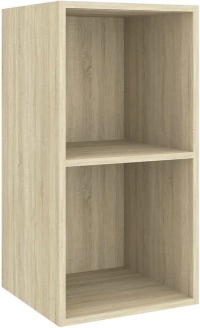 vidaXL TV-Wandschrank Sonoma-Eiche in Braun und Beige aus Holzwerkstoff, B/T/H: 37 x 37 x 72 cm - Bild 1
