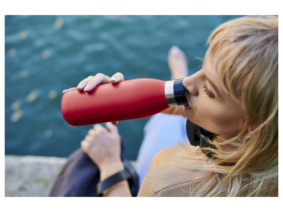 EMSA BLUDROP Color Trinkflasche Rot und Schwarz - Bild 2