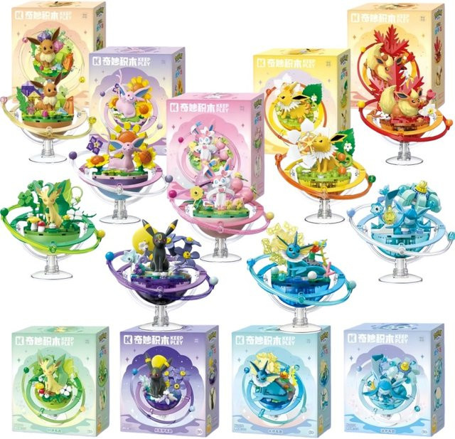 Keeppley Pokémon Eevee Evolution Familie Planeten-Serie, Bausteine, Lernspielzeug - Bild 1