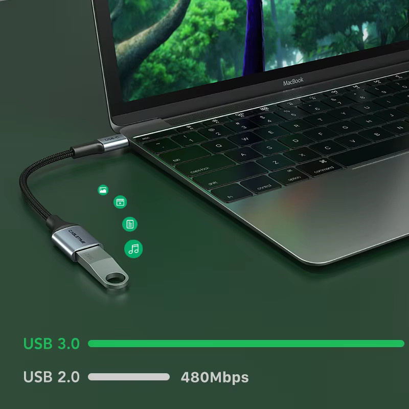 CABLETIME USB-C auf USB 3.0 Adapter mit OTG-Funktion für MacBook Pro, Smartphone und PC, 5 Gbit/s - Bild 3