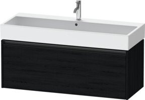 Duravit Waschtischunterschrank Ketho.2 in Weiß, wandhängend mit einem Auszug, Breite: 118,4 cm, Tiefe: 46 cm, Höhe: 44 cm - Bild 1