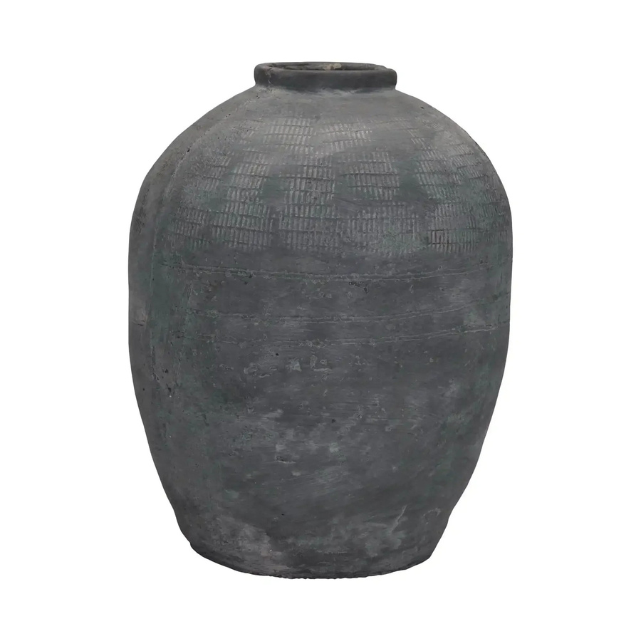 House Doctor Vase in Betonoptik grau, rustik, Höhe: 47 cm - Bild 1