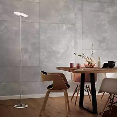 Oligo Decent Max LED Stehleuchte in Chrom und Schwarz Matt - Bild 1