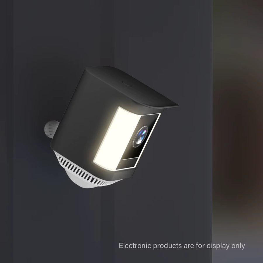 Ring Silikon-Kameraschutzhülle für Spotlight Cam Pro und Cam Plus in Schwarz - Bild 3