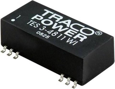 TracoPower TES 3-4822WI DC/DC-Wandler SMD 48 V/DC zu 12 V/DC und -12 V/DC 125mA 3W in Schwarz - Bild 1