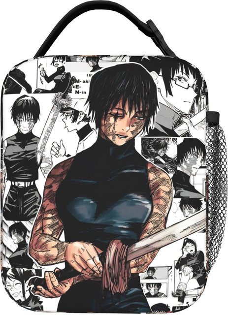 Isolierte Lunchbox Ryomen Sukuna Anime Essensbehälter von Fancy Style Studio in Schwarz - Bild 1