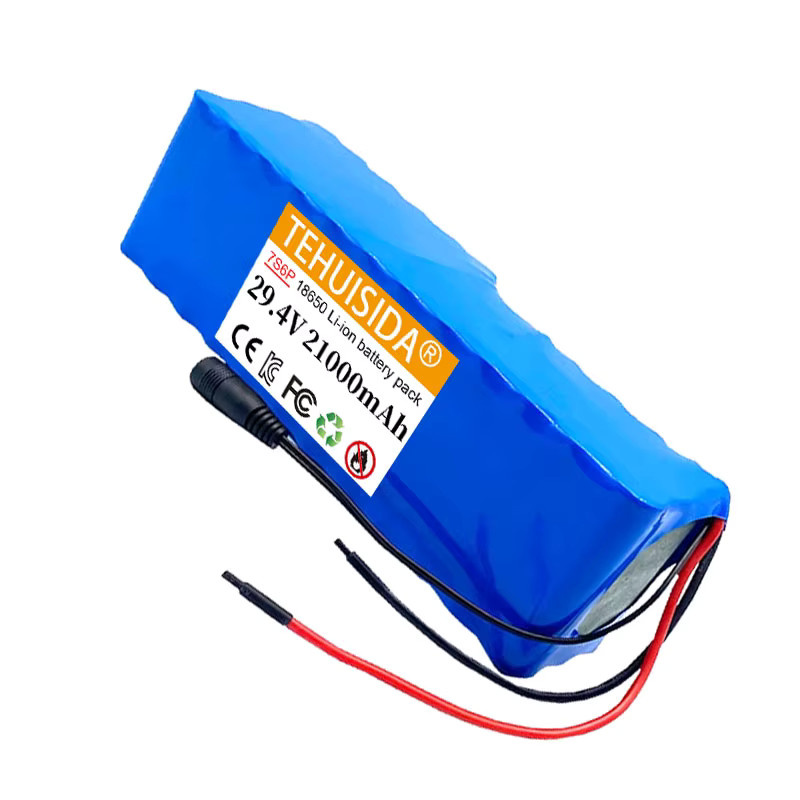 TEHUISIDA Li-Ionen-Akku 24 V mit BMS Balance Car 7S6P 29,4 V 21 Ah in Blau - Bild 3
