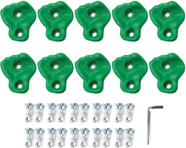 aimo Klettergriffe, 10-teiliges Set, Green - Bild 1