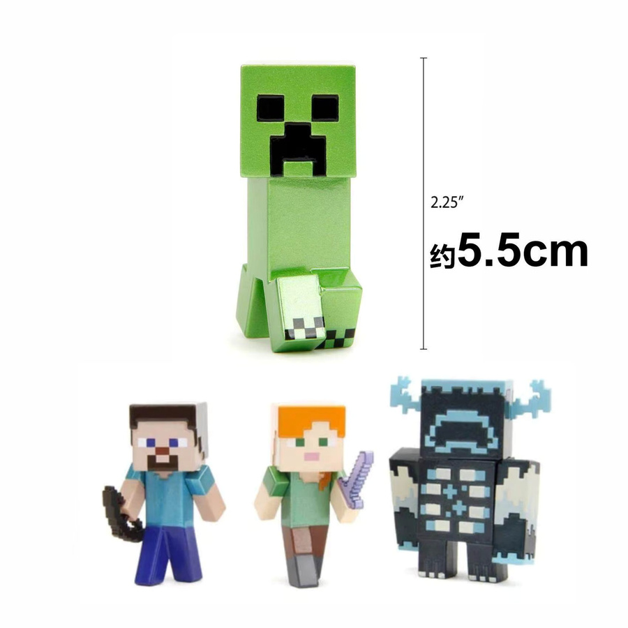 Jada Minecraft Steve Alex Creeper Warden, Druckguss-Figur, ab 8 Jahren - Bild 3