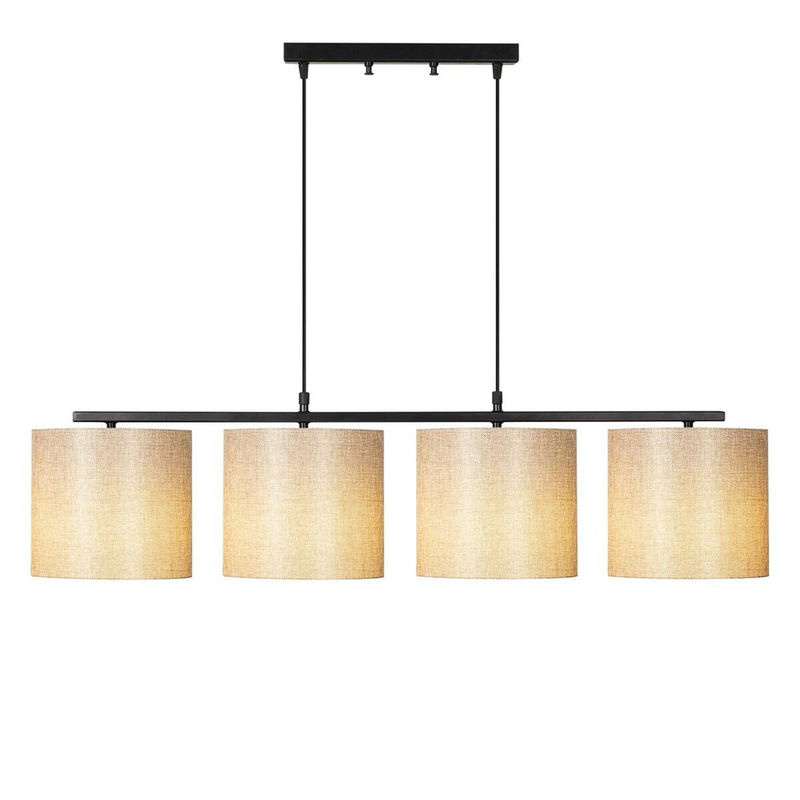 Opviq Pendelleuchte Valiz-4706 in Creme und Schwarz mit 4 E27 Fassungen, B/H/T: 110 x 120 x 25 cm - Bild 2