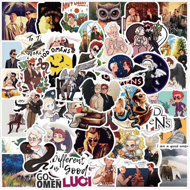 Rspctou Good Omens Aufkleber, Fantasy, Bunt / Mehrfarbig - Bild 1