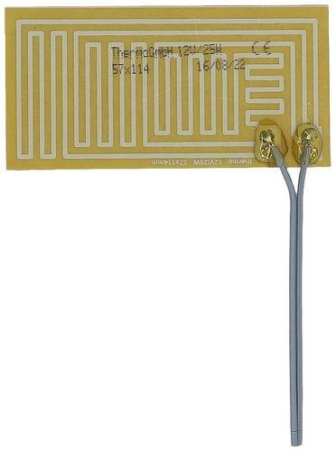 Thermo TECH Polyester Heizfolie 12 V 25 W in Gelb, Breite: 5,7 cm, Länge: 11,4 cm - Bild 1