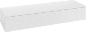 Villeroy & Boch Sideboard Antao mit Frontstruktur in Weiß und Eiche, Wandhängend, B: 160 cm, T: 50 cm, H: 26,8 cm - Bild 1
