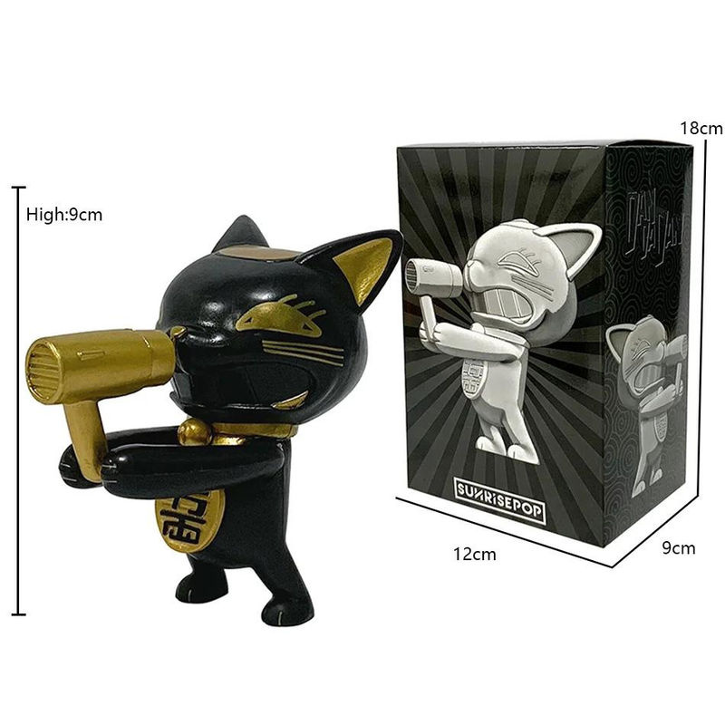 Wucifang Jewelry Turbo Oma Anime Actionfigur Dandadan aus PVC als niedliche Katze zur Schreibtisch Dekoration - Bild 2