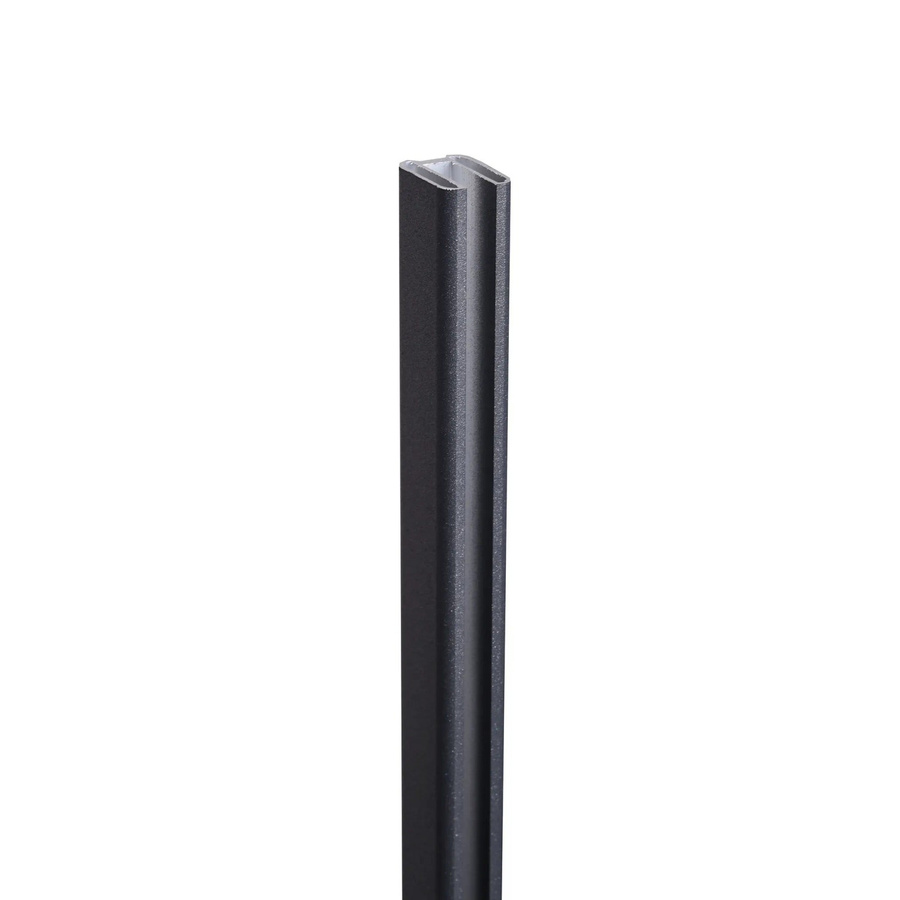 GroJa Stonefence Steckzaunsystem U-Profil Start- und Abschlussleiste Anthrazit DB 703 Länge: 180 cm - Bild 2