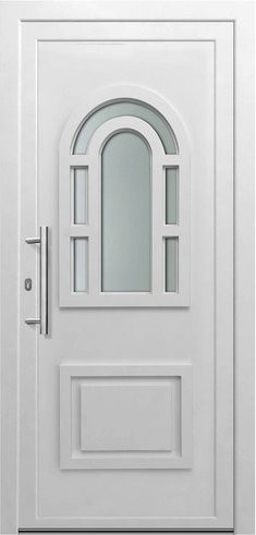 KNOCK Kunststoff-Haustür ZEUS mit Glaseinsatz, weiß, B: 100,0 cm, H: 210,0 cm - Bild 1