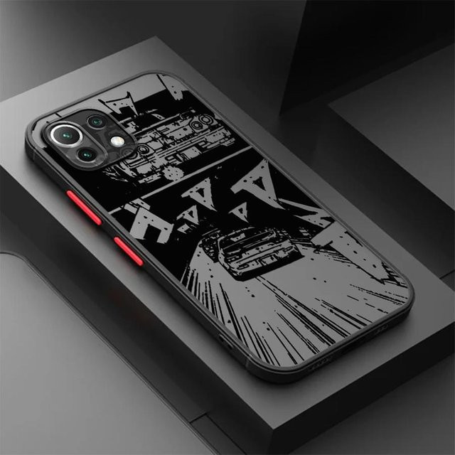 Rennwagen Handyhülle für Xiaomi Redmi Note 10 Lite in Schwarz und Transparent mit mattem Cover - Bild 1