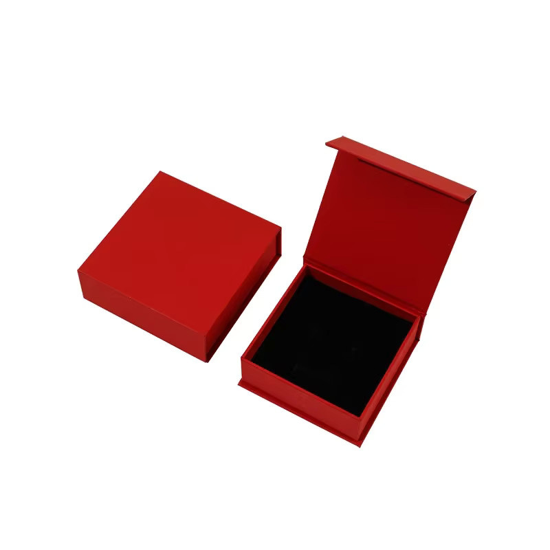 12 Stück Magnet Clamshell Geschenkboxen aus Papier in Pink für Schmuck, Ringe oder Halsketten bei Hochzeiten, Geburtstagen und Partys - Bild 3