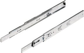 Hettich Kugelauszug KA 5632 aus Stahl, Farbe: Silber, Einbaubreite: 12,7 mm, Länge: 650 mm - Bild 1