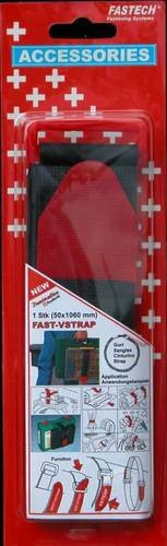 FASTECH 911-330C Klettband mit Gurt in Schwarz und Rot, Länge: 106 cm, Breite: 5 cm - Bild 1