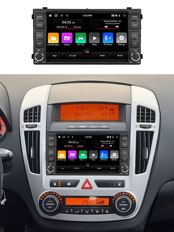 STRONGNAVI Drahtloses Multimedia-Display mit 7 Zoll Bildschirm für KIA Ceed 2007-2009, Android 15 Auto Radio mit CarPlay, Android Auto und GPS, Schwarz - Bild 7