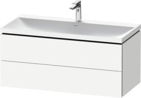Duravit L-Cube Waschtisch-Set in Weiß mit Waschbecken und 2 Schubladen, B/T/H: 100 x 48 x 48 cm - Bild 1