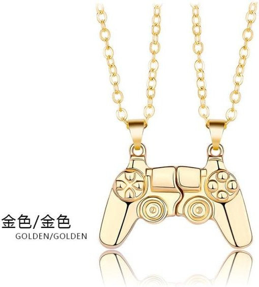 YIRAN Jewelry Halskette, Videospiel-Controller, Magnetische Anhänger, Beige, Unisex - Bild 1