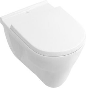 Villeroy & Boch Wand-Flachspül-WC O.NOVO in Weiß mit waagerichtem Abgang, B: 36 cm, T: 56 cm - Bild 1
