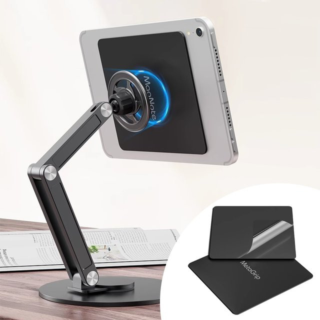 ANMONE Magnetische iPad Tablet Halterung in Schwarz, Universelle Magnet-Halterung für E-Book-Reader zum Lesen, Schauen und Zeichnen - Bild 1