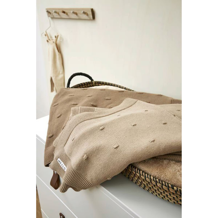 Meyco Baby Babydecke Mini Knots in Braun aus Baumwolle, B/B: 75 x 100 cm, 1.0 TOG - Bild 2