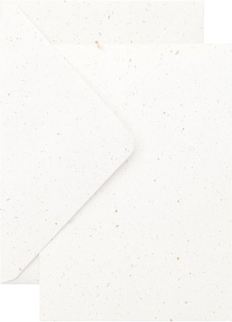 Rico Design Paper Poetry Kartenset in Offwhite B6/B6 mit Maßen B: 12,5 cm, H: 17,5 cm, T: 0,2 cm - Bild 1