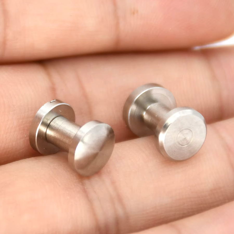 10 Sets Chicago-Schrauben aus Edelstahl in Silber für Lederhandwerk und Fotoalben - Bild 2
