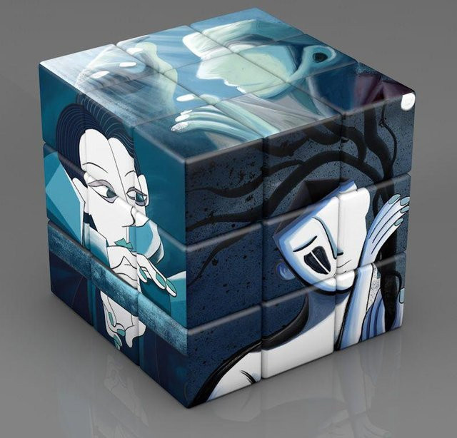 Binchi Keji Travel Zauberwürfel, 3x3x3 Puzzle, ab 12 Jahre - Bild 1