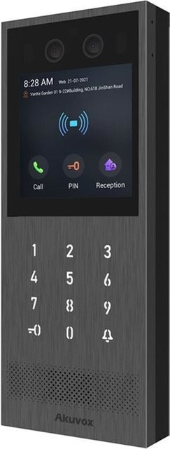 Akuvox Video-TFE X912S Kit On-Wall mit großem Touchscreen und Kartenleser in Schwarz - Bild 1
