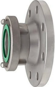 Riegler Storz-Übergangsstück aus Edelstahl V4A, Storz-Größe 110-A mit Flansch DN 100, Farbe Silber - Bild 1