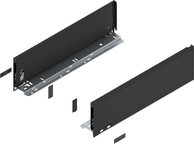 Blum Zarge Legrabox Pure in Carbonschwarz Matt mit einer Nennlänge von 450 mm - Bild 1